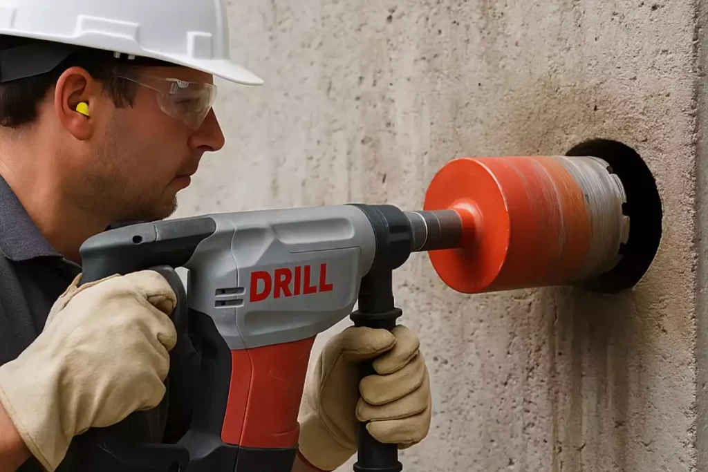 carottage mur porteur